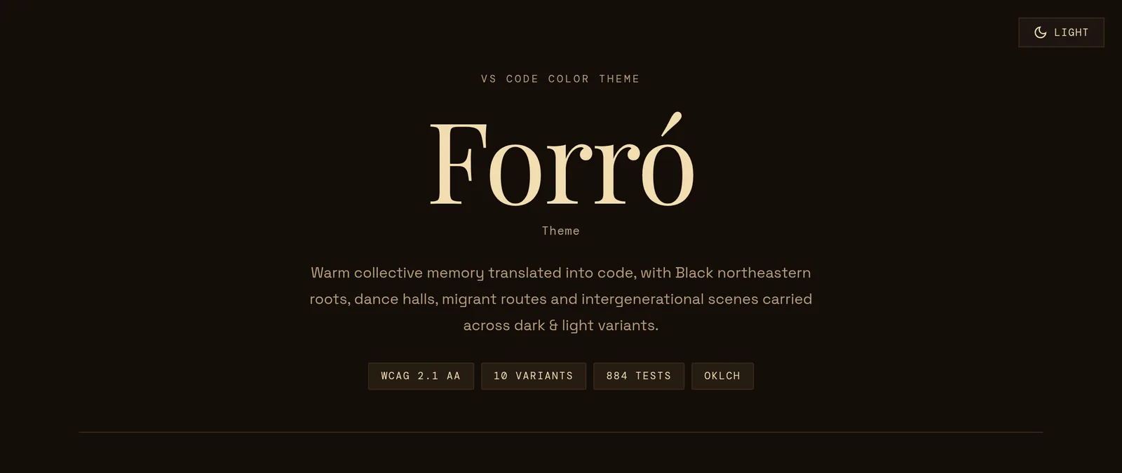 Forró VS Code theme